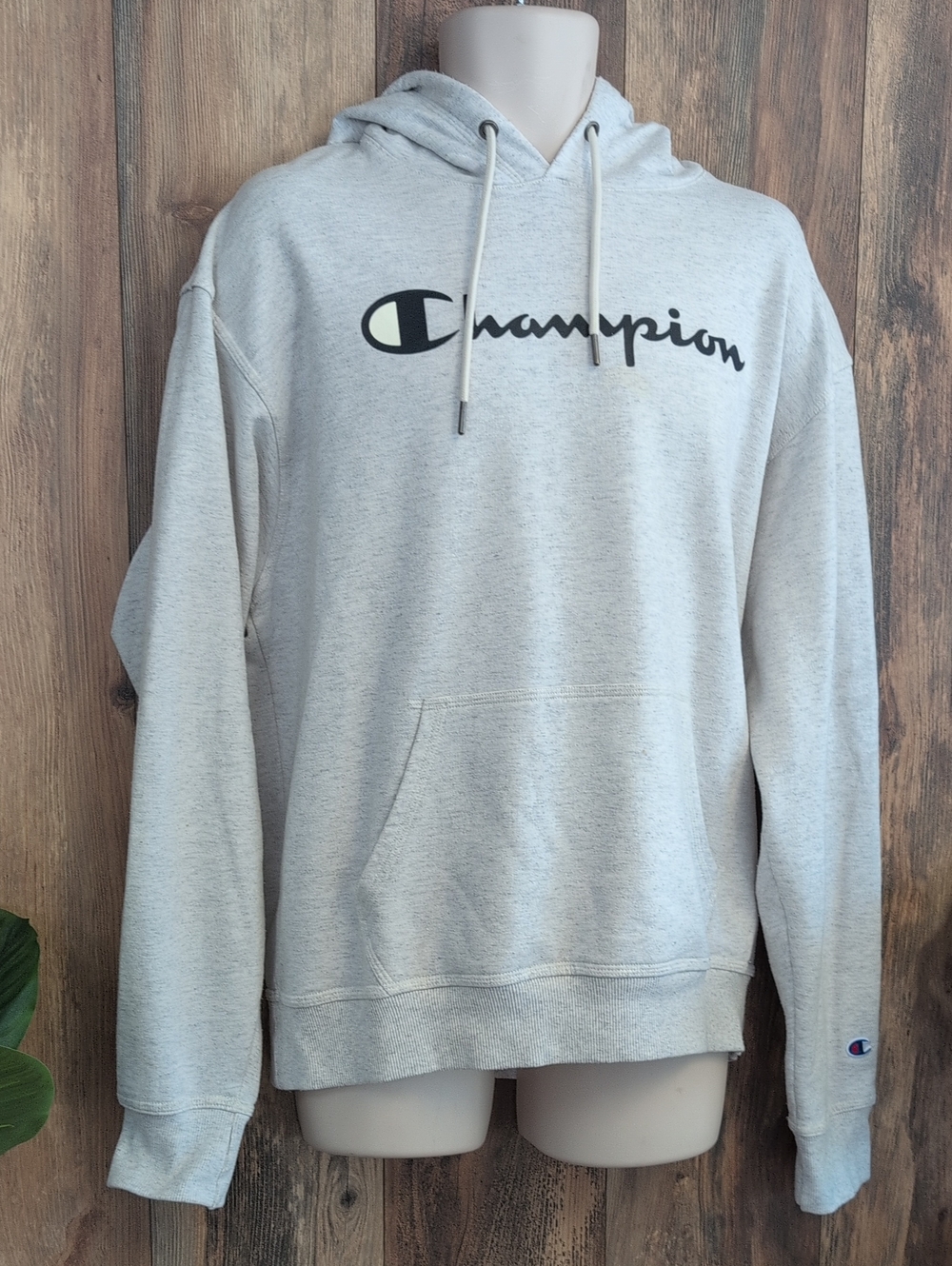 Champion AthleticWear Light Gray Hoodie L           Q323